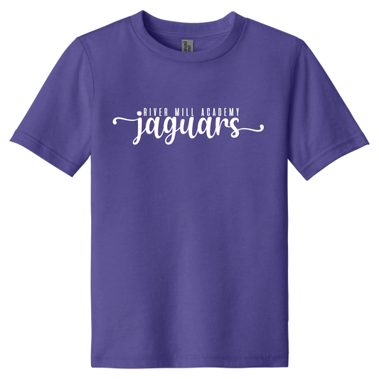 Jaguars Signature Script Tee in Purple Rush