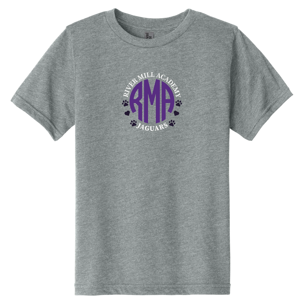 RMA Monogram Tee in Dark Heather Gray