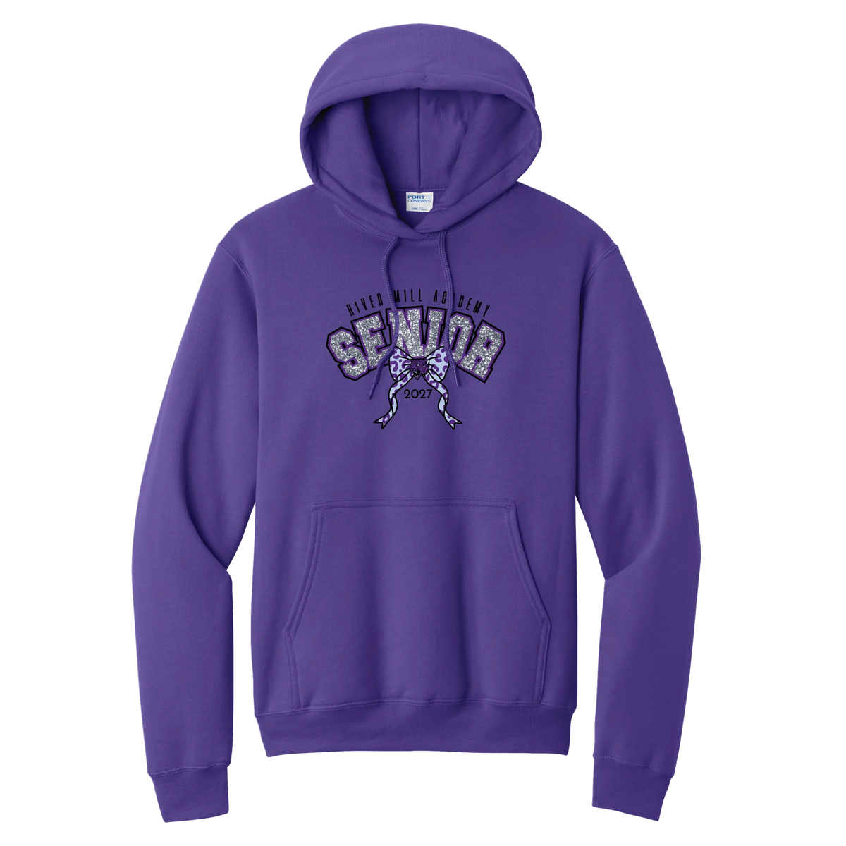 Senior 2027 - Sparkle Hoodie — Team Purple