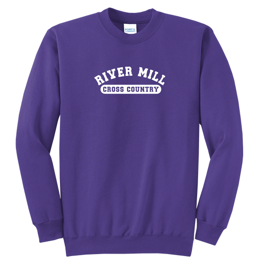 Cross Country Pill Crewneck — Team Purple