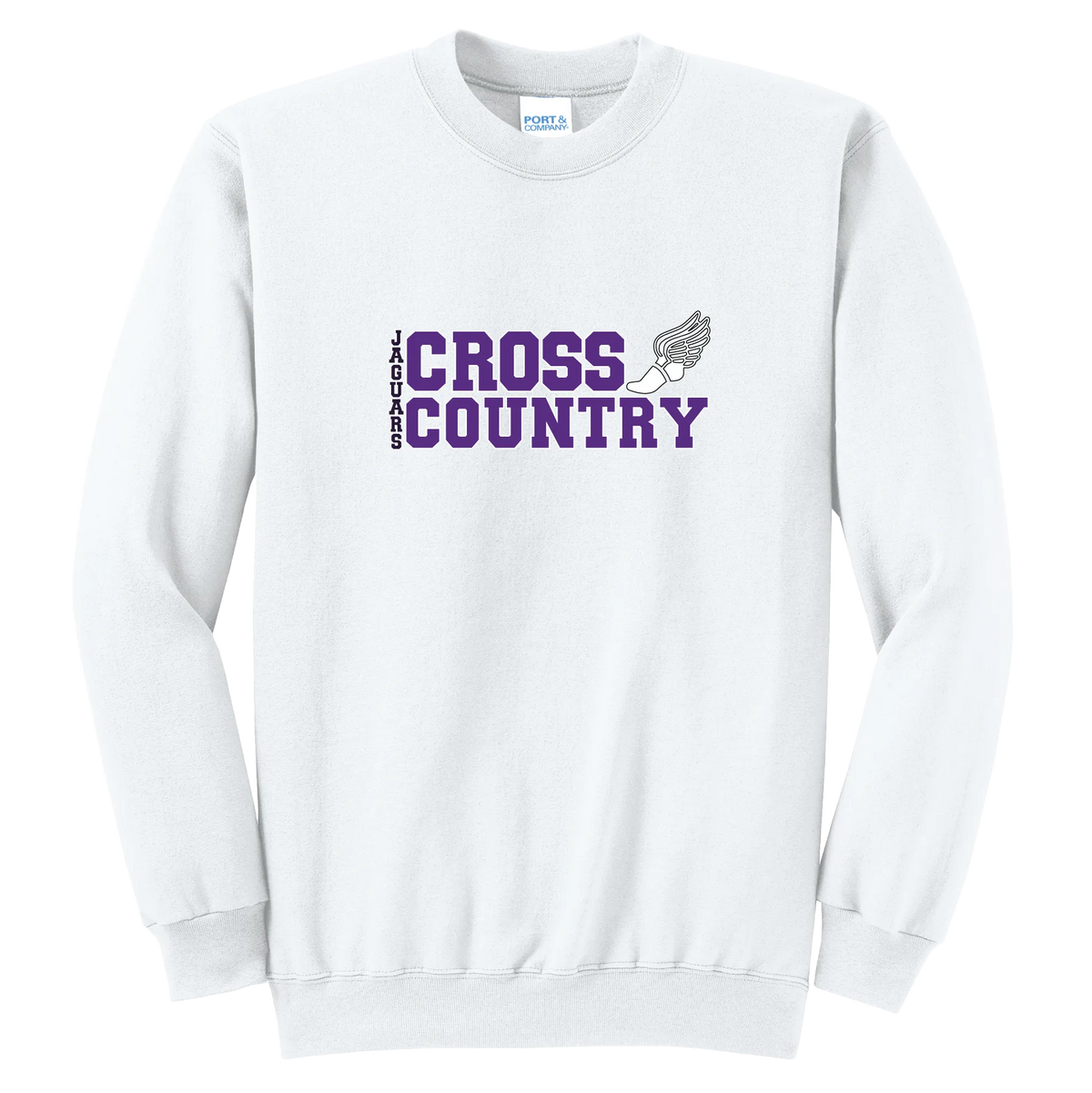 Cross Country Stack Crewneck — White