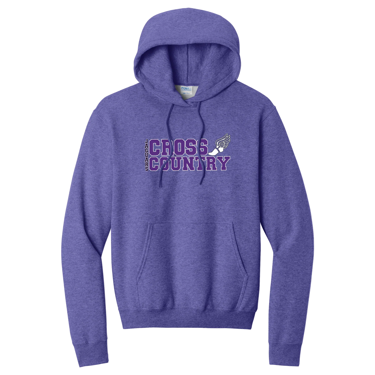 Cross Country Stack Hoodie — Heather Purple
