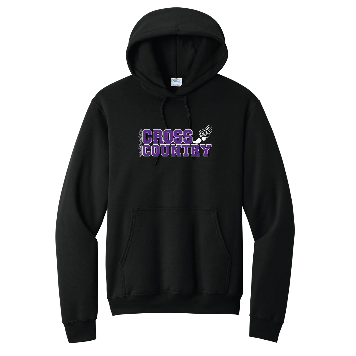Cross Country Stack Hoodie — Jet Black