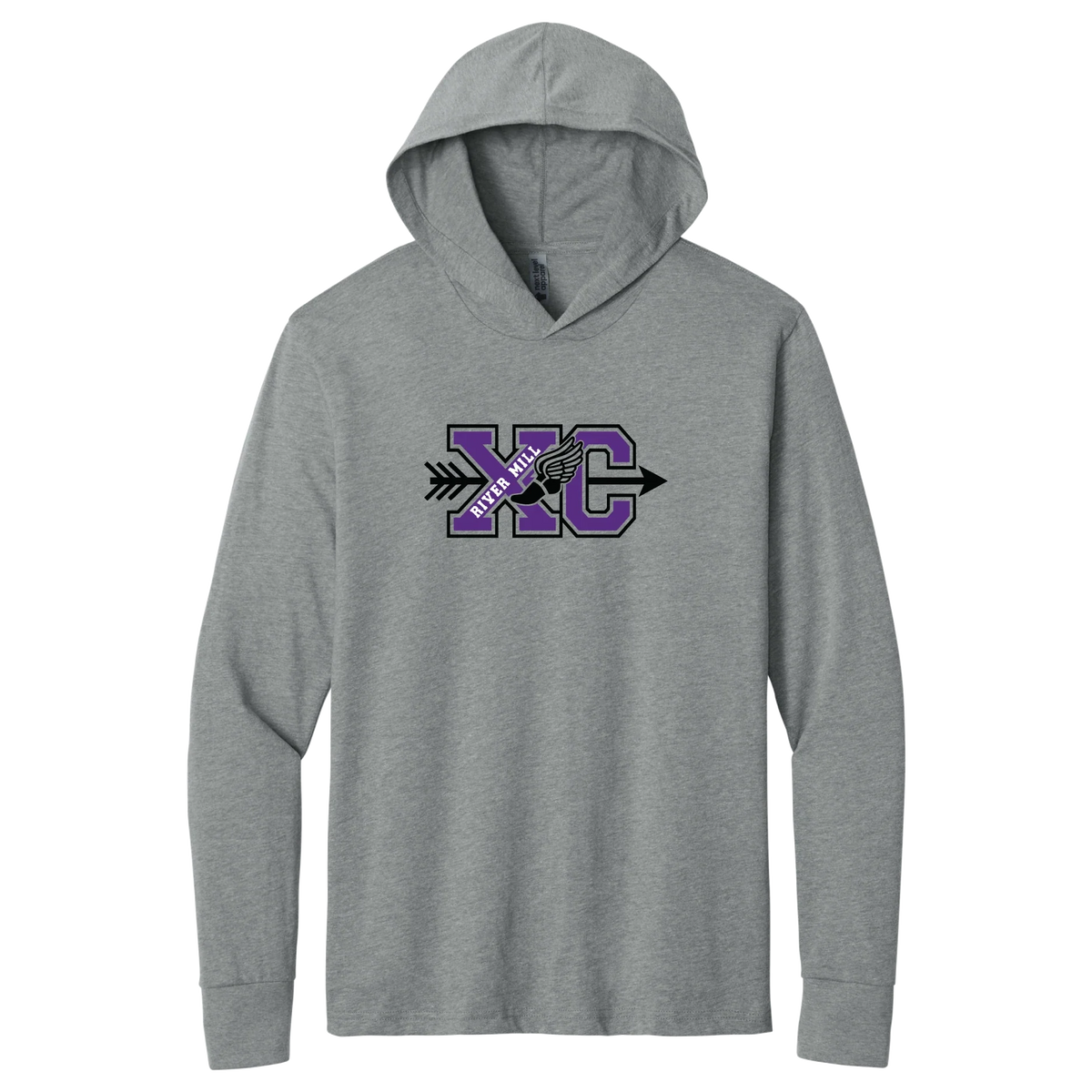Cross Country Trail Long Sleeve Hoodie in NL Dark Heather Grey