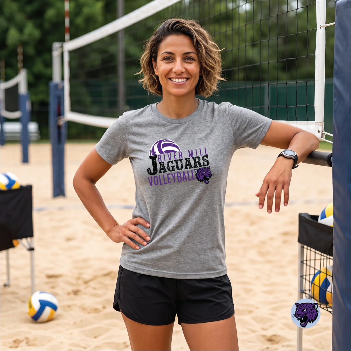 Jaguars Volleyball Slant Tee