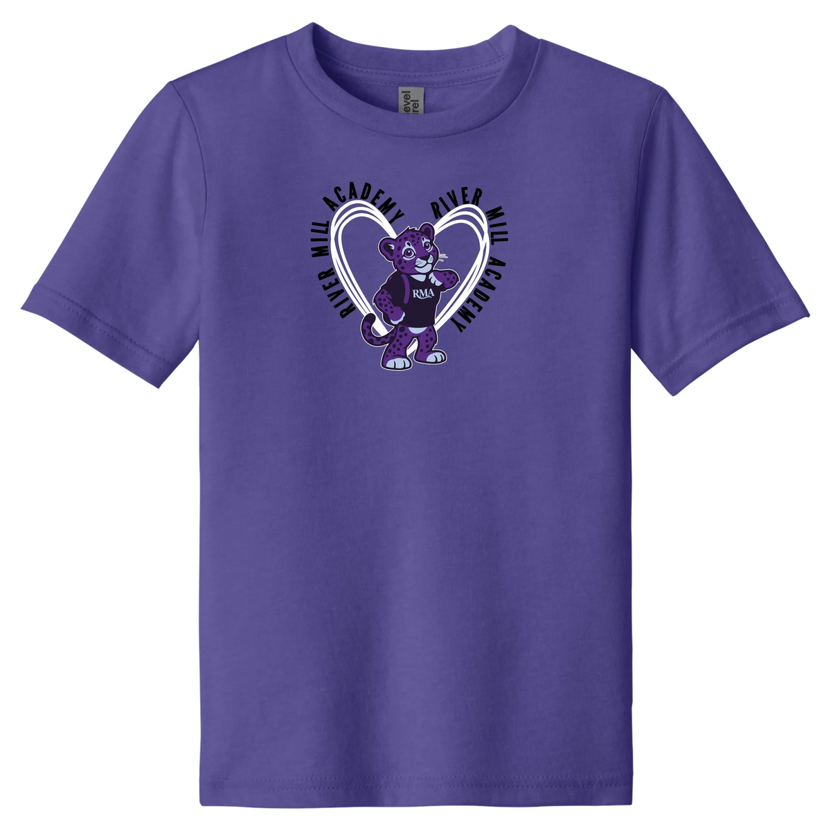 Junior Jaguar Heart Tee in Purple Rush