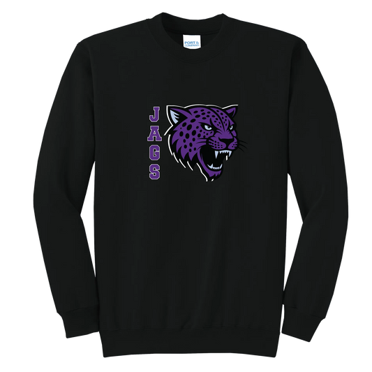 Jaguar Mascot Crewneck — Jet Black