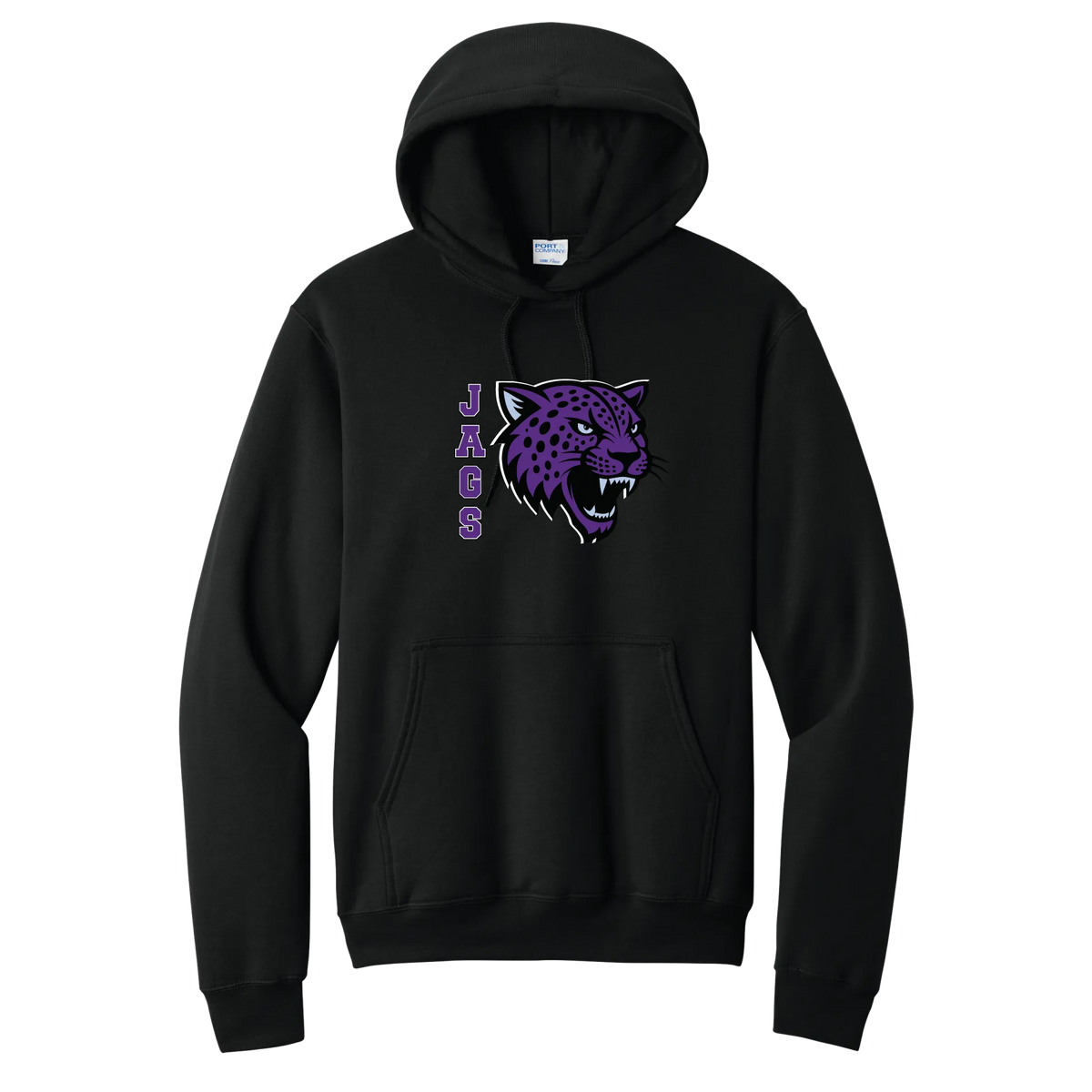 Jaguar Mascot Hoodie — Jet Black