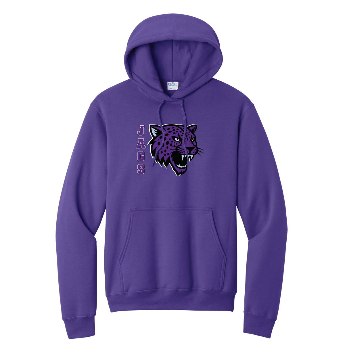 Jaguar Mascot Hoodie — Team Purple
