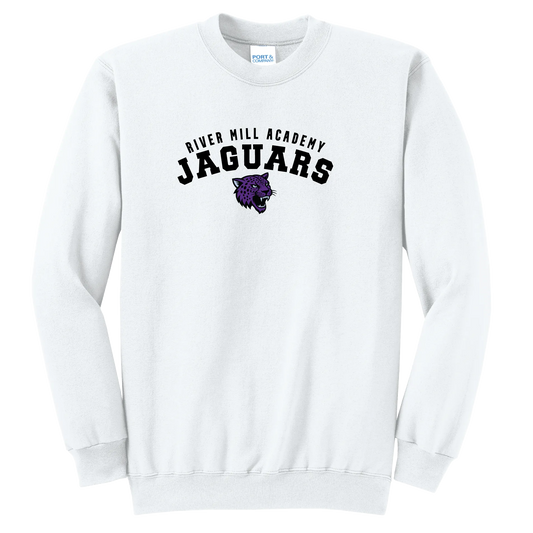 Jaguars Arch Crewneck — White