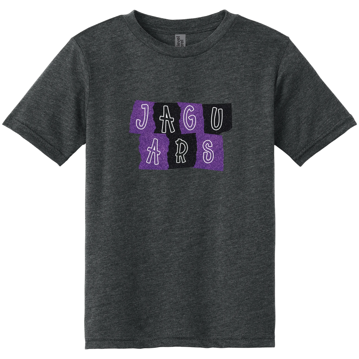 Jaguars Mixed Print Stacked Tee in Charcoal