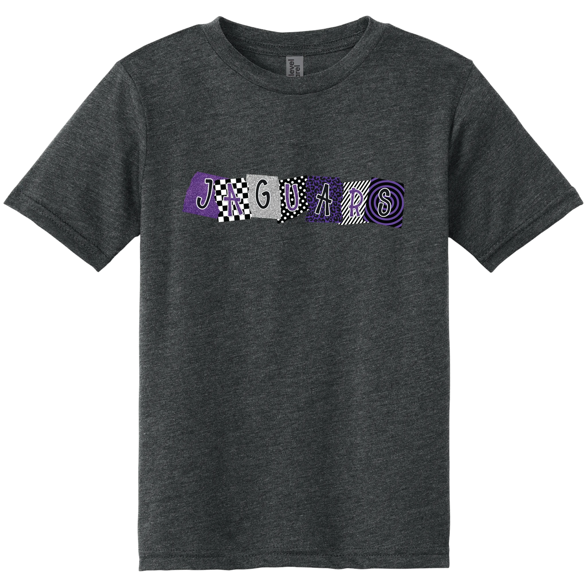 Jaguars Mixed Print Tee in Charcoal