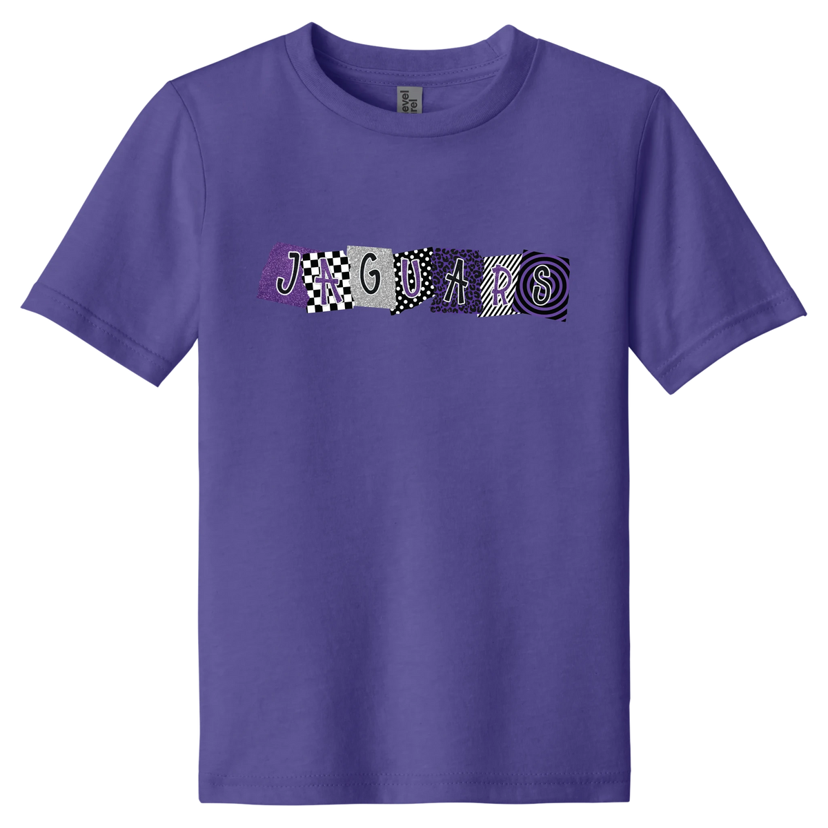 Jaguars Mixed Print Tee in Purple Rush
