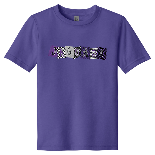 Jaguars Mixed Print Tee in Purple Rush