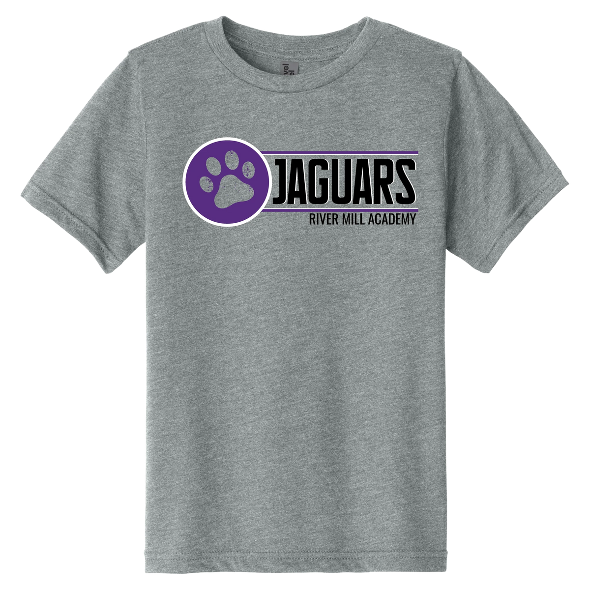 Jaguars Paw Badge Tee in Dark Heather Gray