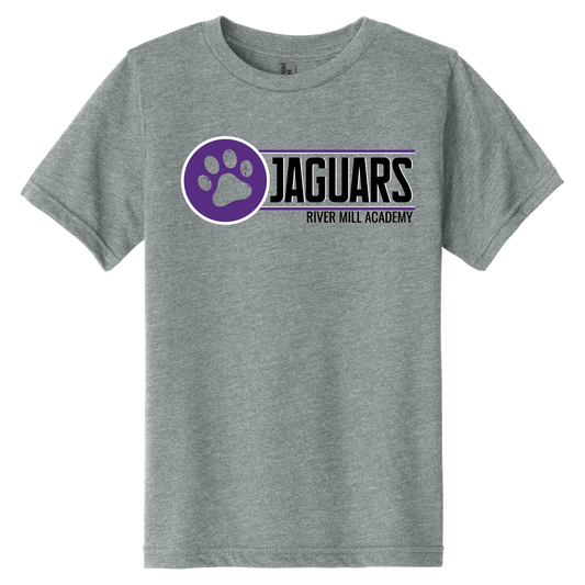 Jaguars Paw Badge Tee in Dark Heather Gray