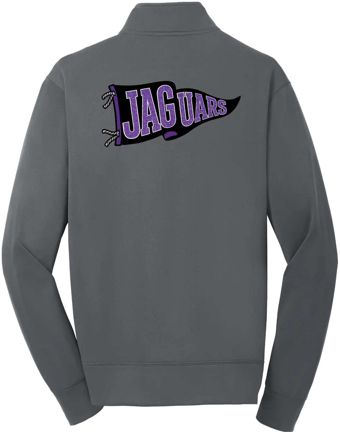Jaguars Pennant Jacket in Dark Smoke Grey — back, JAGUARS pennant