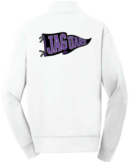 Jaguars Pennant Jacket in White — back, JAGUARS pennant