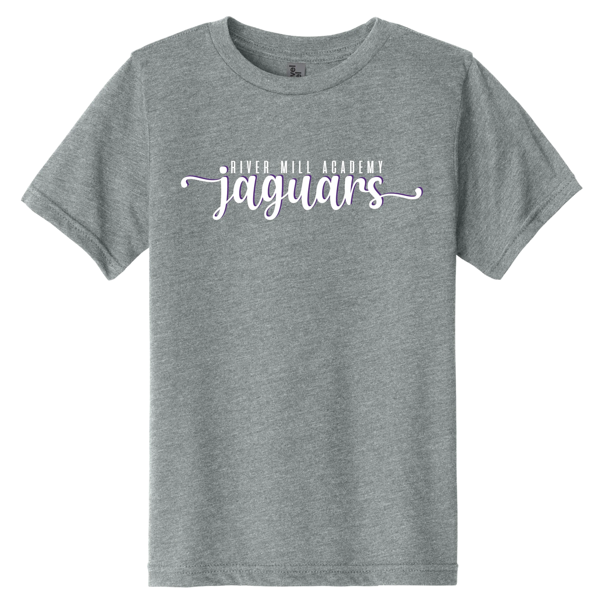 Jaguars Signature Script Tee in Dark Heather Gray