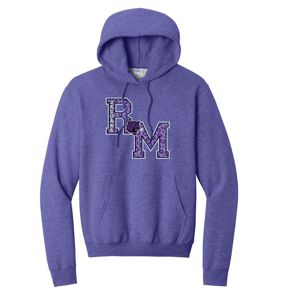 Letterman Hoodie — Heather Purple