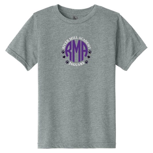 RMA Monogram Tee in Dark Heather Gray
