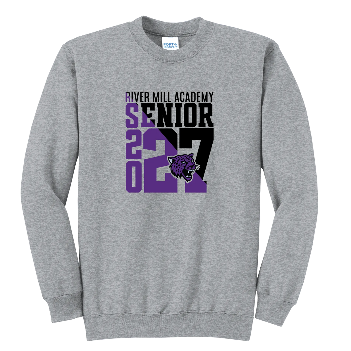 Senior 2027 - Modern Crewneck — Athletic Heather