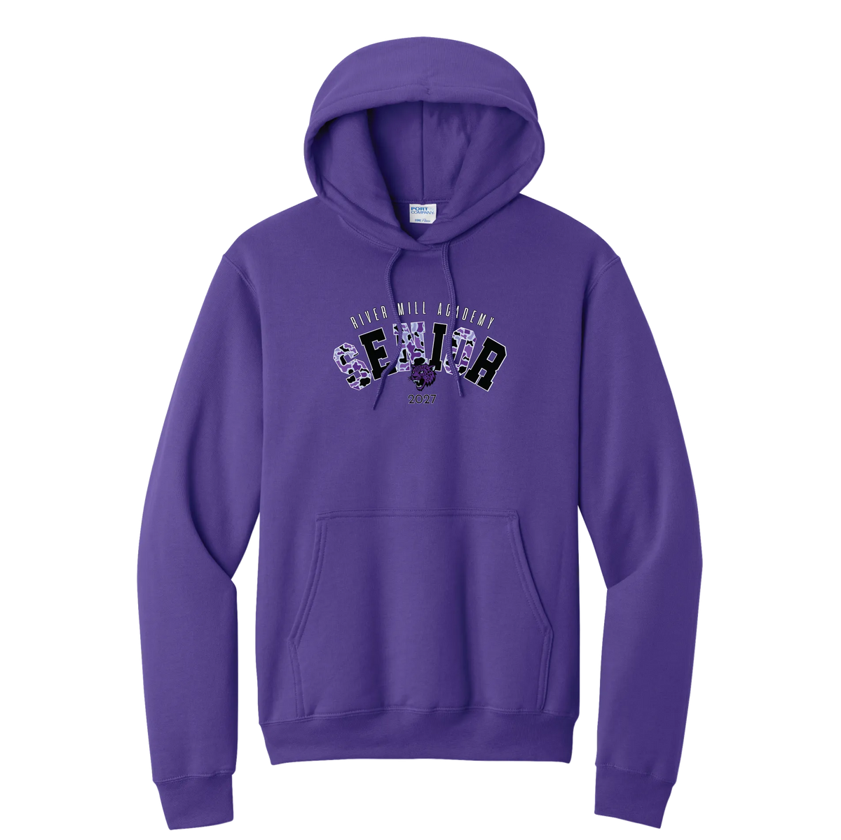 Senior 2027 - Purple Camo Hoodie — Team Purple
