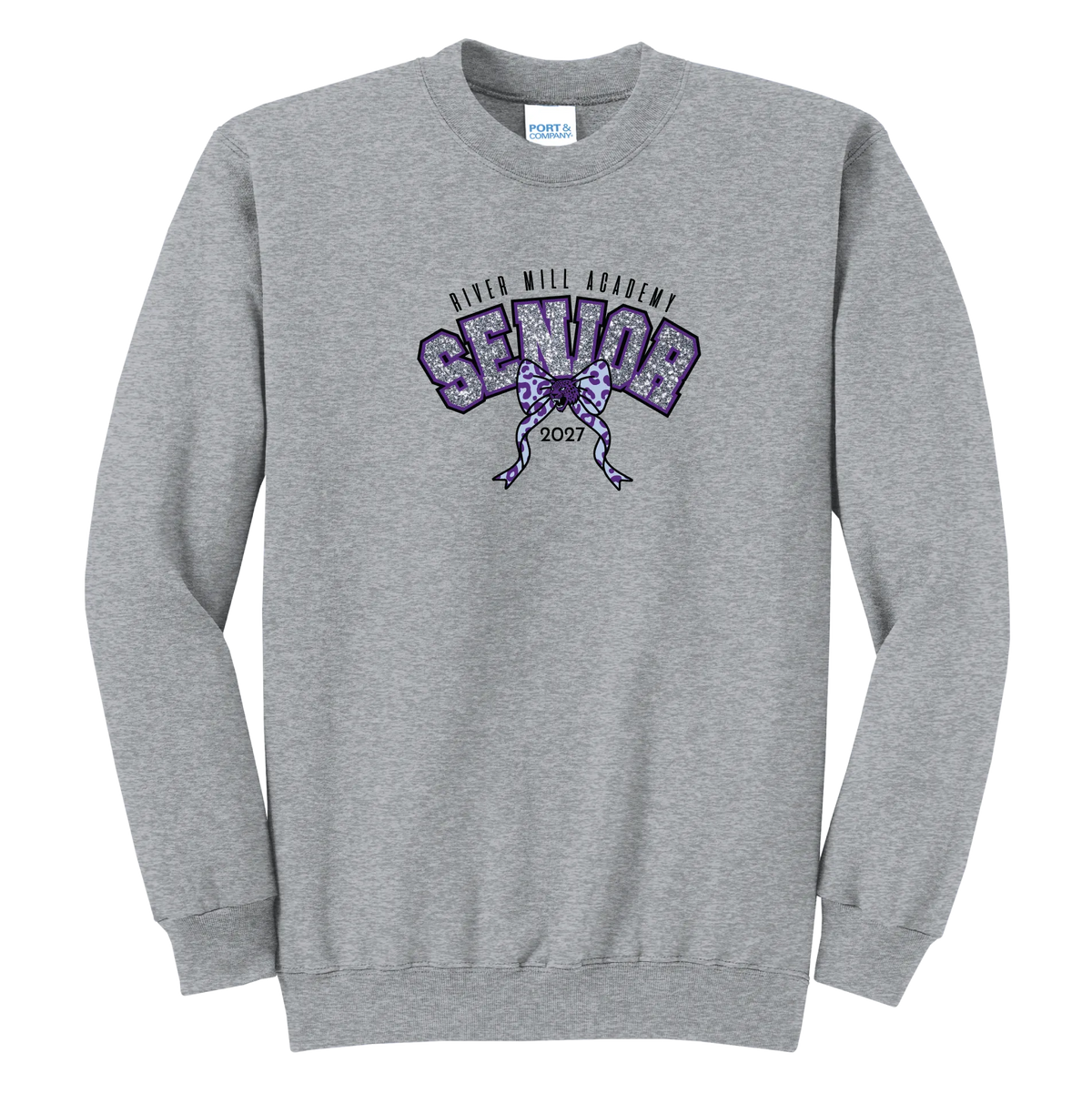 Senior 2027 - Sparkle Crewneck — Athletic Heather
