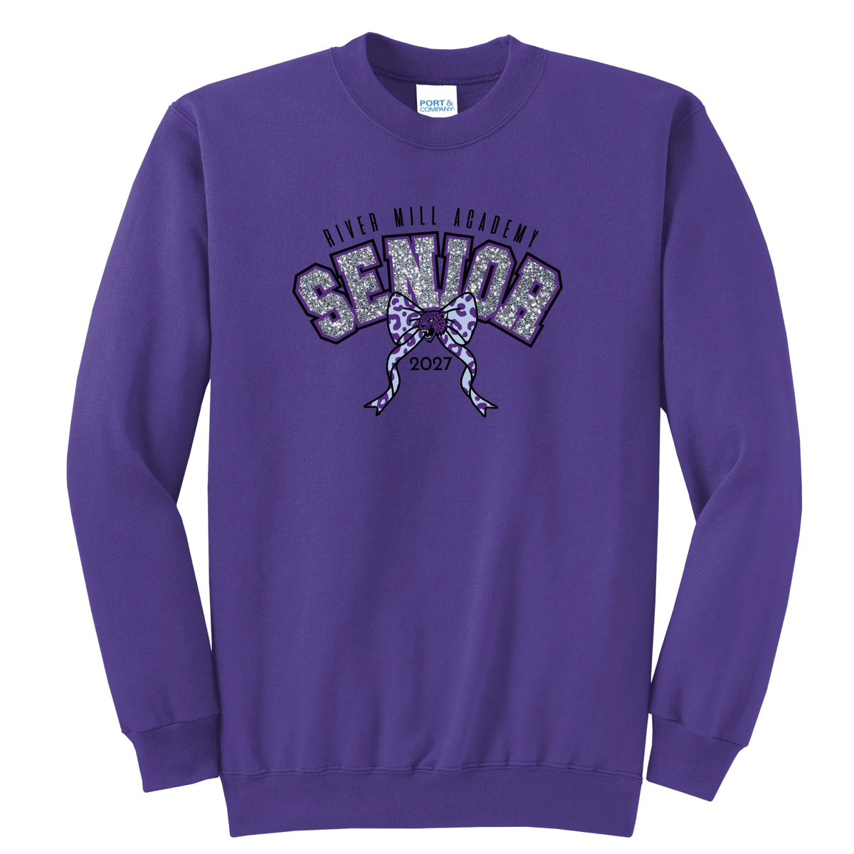 Senior 2027 - Sparkle Crewneck — Team Purple