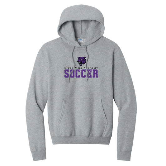 Jaguars Soccer Grunge Hoodie — Athletic Heather