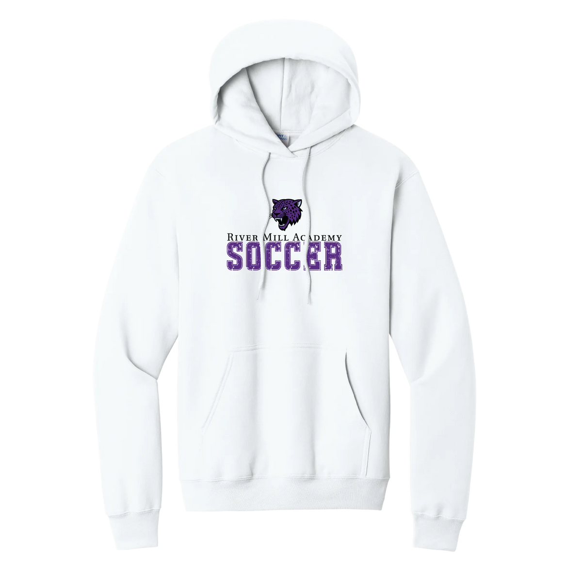 Jaguars Soccer Grunge Hoodie — White