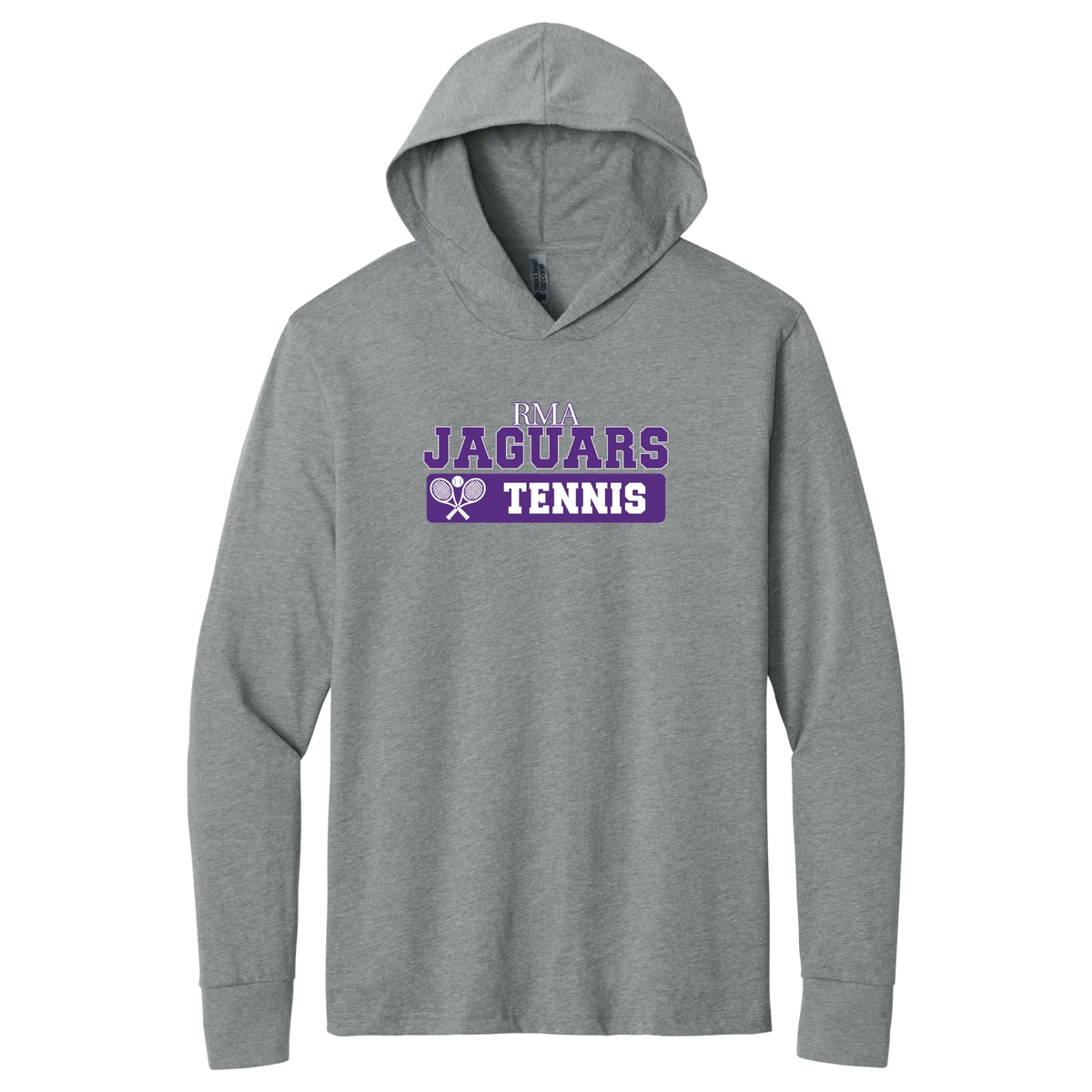 Jaguars Tennis Block Long Sleeve Hoodie in NL Dark Heather Grey