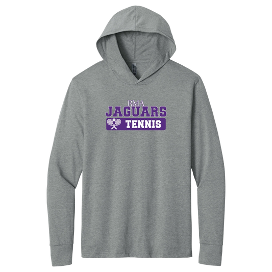 Jaguars Tennis Block Long Sleeve Hoodie in NL Dark Heather Grey