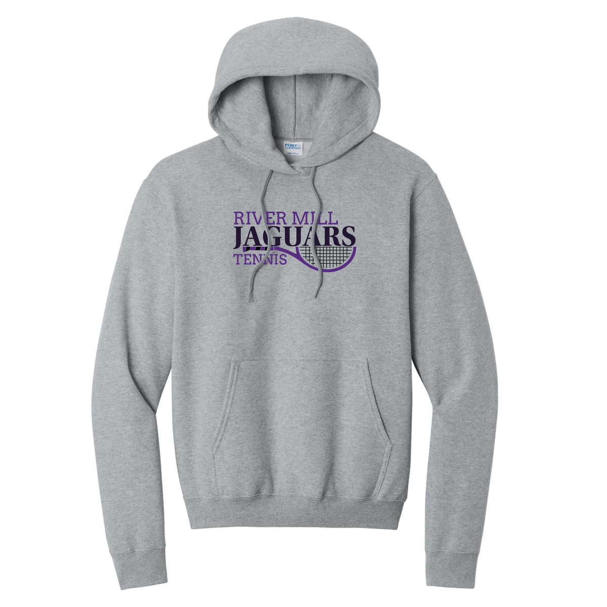 Jaguars Tennis Script Hoodie — Athletic Heather
