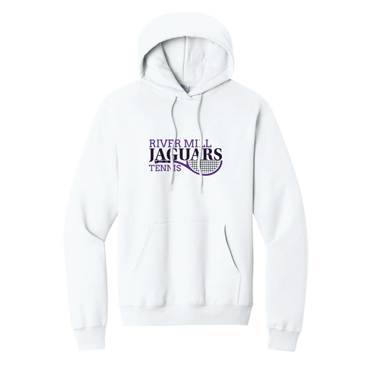 Jaguars Tennis Script Hoodie — White