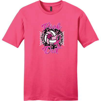 Pink Out Volleyball Tee — Neon Pink