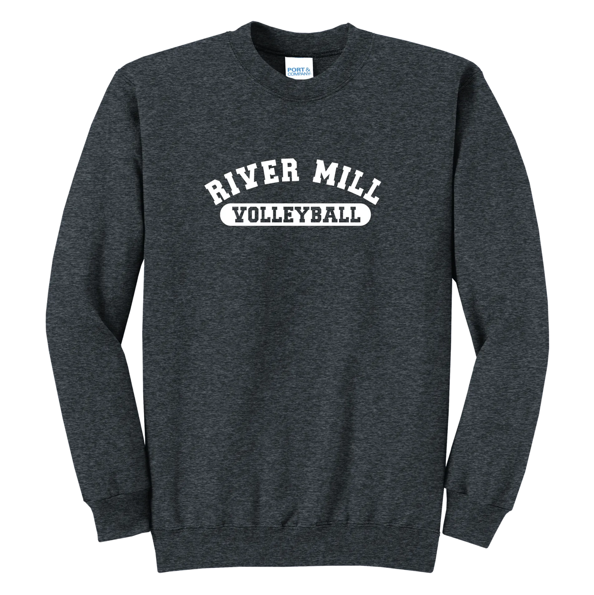 Jaguars Volleyball Pill Crewneck — Dark Heather Grey