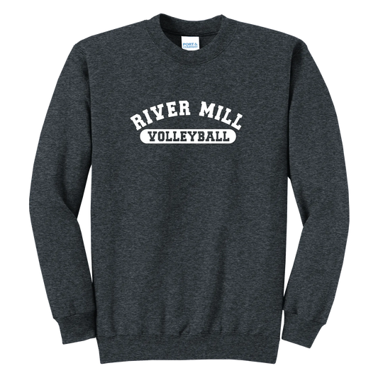 Jaguars Volleyball Pill Crewneck — Dark Heather Grey