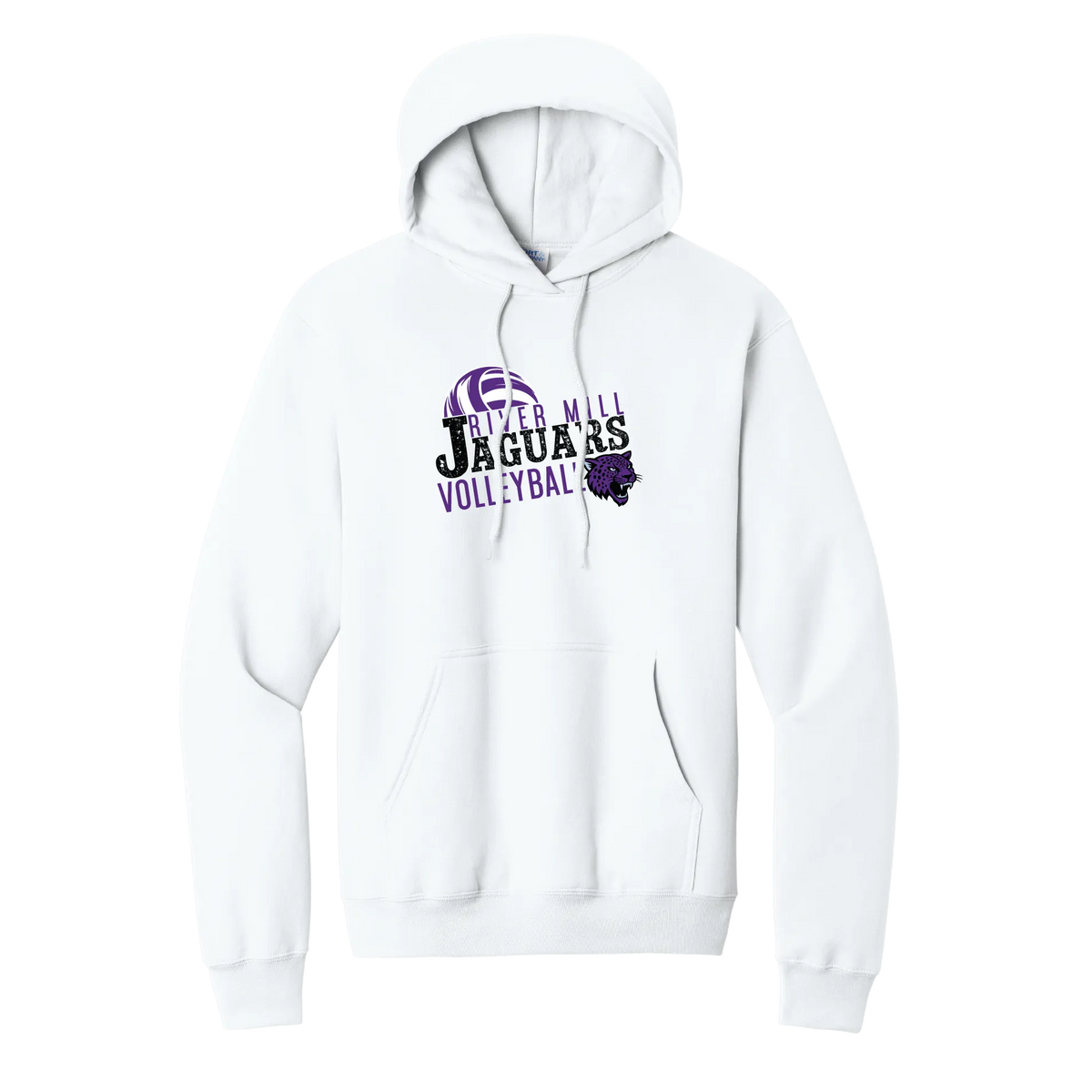 Jaguars Volleyball Slant Hoodie — White