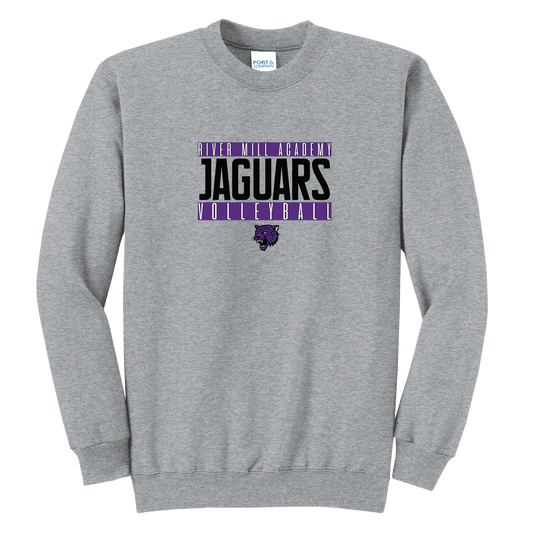Jaguars Volleyball Crewneck — Athletic Heather