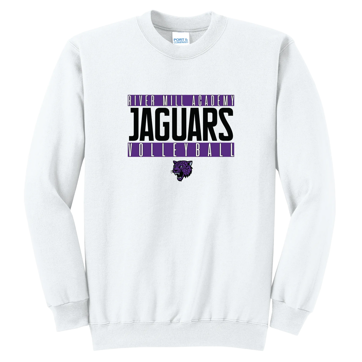 Jaguars Volleyball Crewneck — White